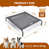 Hondenbed op pootjes – Grijs - 105x80 cm - Nobleza